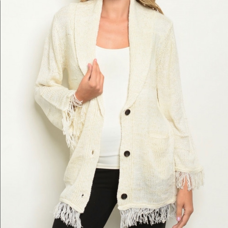 Open Button Sweater
